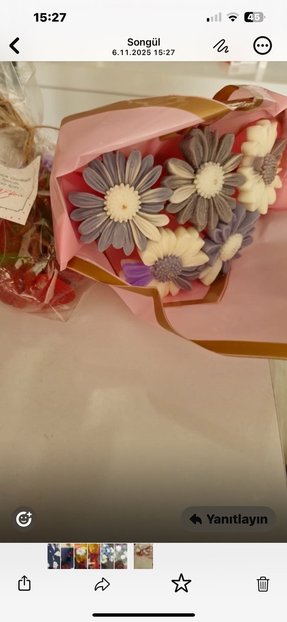 Ögretmenler gününe özel sabun buketi - Görsel 2