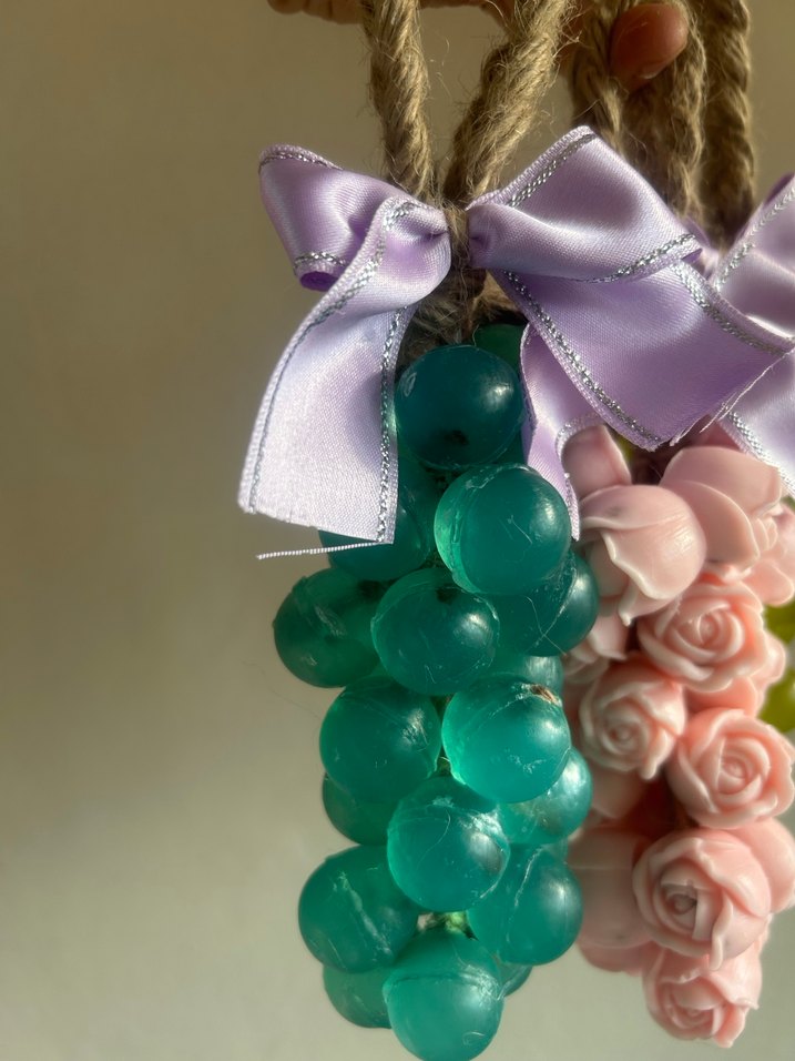 Asma İpli Üzüm ve Gül Şeklinde Sabunlar - Görsel 3