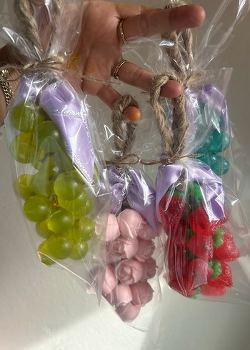 Üzüm Şeklinde Asılabilir Dekoratif Sabun salkım sabunları - Görsel 4