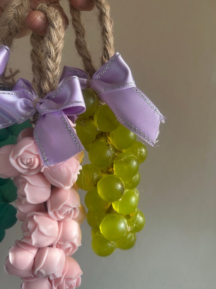 Üzüm Şeklinde Asılabilir Dekoratif Sabun salkım sabunları - Görsel 5