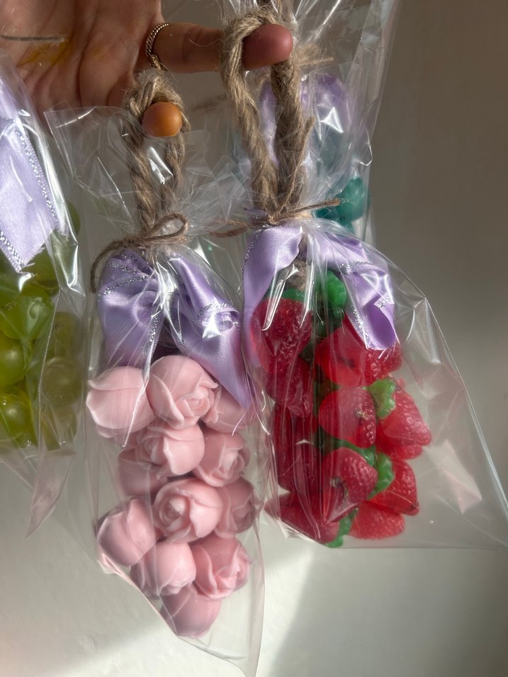 Üzüm Şeklinde Asılabilir Dekoratif Sabun salkım sabunları - Görsel 3