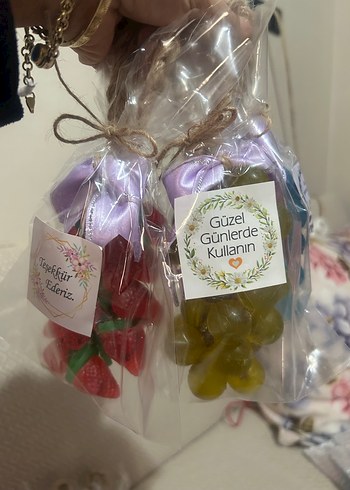 Meyve Kokulu Askılı Sabun Seti salkım sabunları - Görsel 6