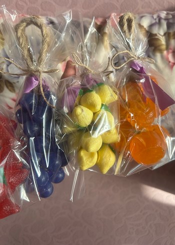 Meyve Kokulu Askılı Sabun Seti salkım sabunları - Görsel 16