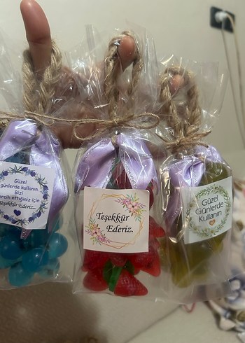 Meyve Kokulu Askılı Sabun Seti salkım sabunları - Görsel 3