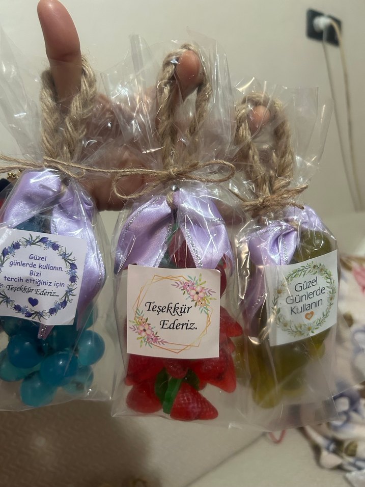 Meyve Kokulu Askılı Sabun Seti salkım sabunları - Görsel 3