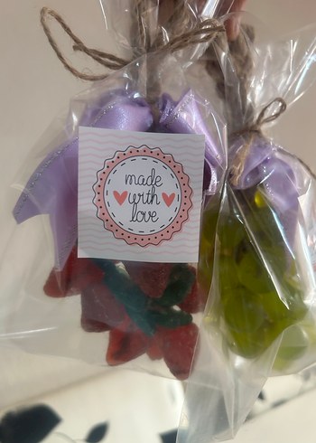 Renkli Çiçek ve Meyve Görünümlü salkım Sabun Seti - Görsel 15