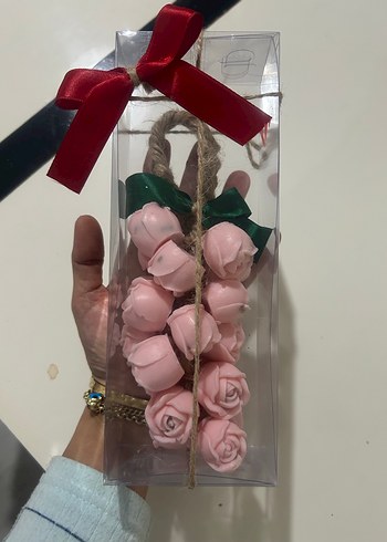 Gül Şeklinde şeffaf kutulu salkım sabunları - Görsel 2