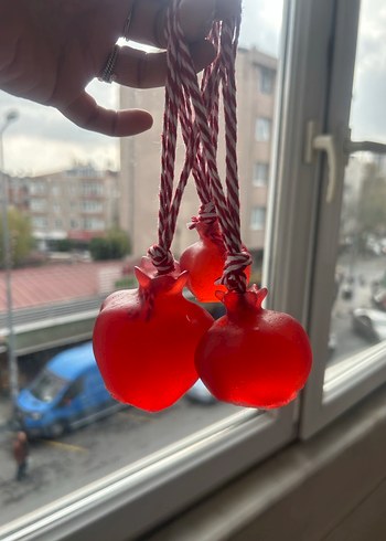 Kırmızı Nar salkım sabunları - Görsel 5