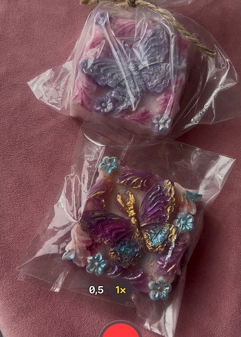 Kelebek Detaylı El Yapımı Sabun - Görsel 2