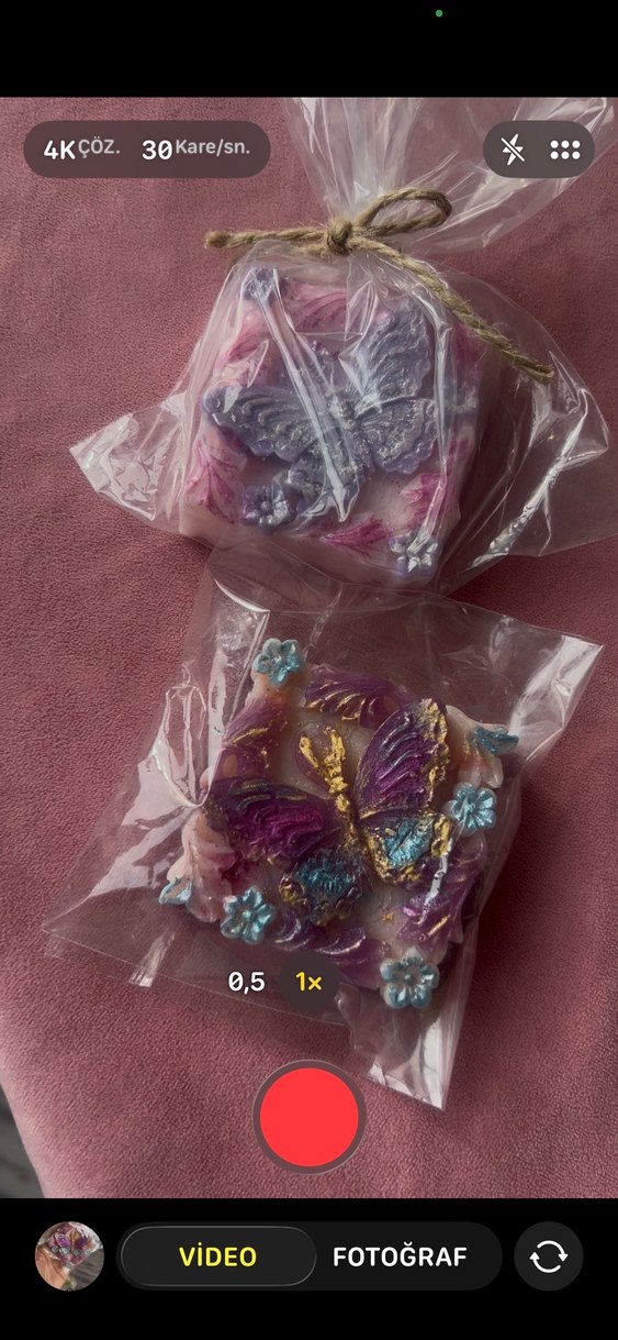 Kelebek Detaylı El Yapımı Sabun - Görsel 2