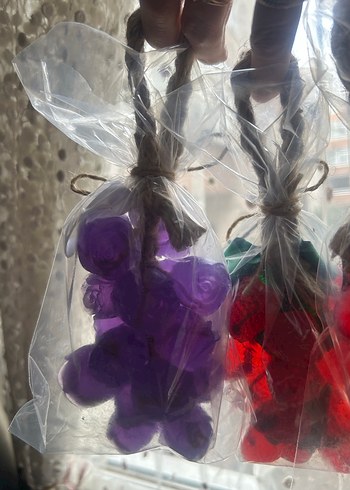 Gül şekilli dekoratif sabun seti - Görsel 5