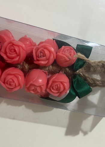 Gül şekilli dekoratif sabun seti - Görsel 7