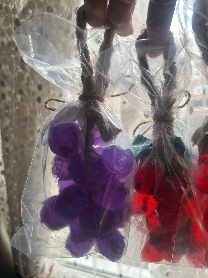 Gül şekilli dekoratif sabun seti - Görsel 5