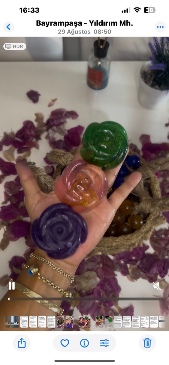 Doğal organik el yapımı salkım musluk sabunları - Görsel 4