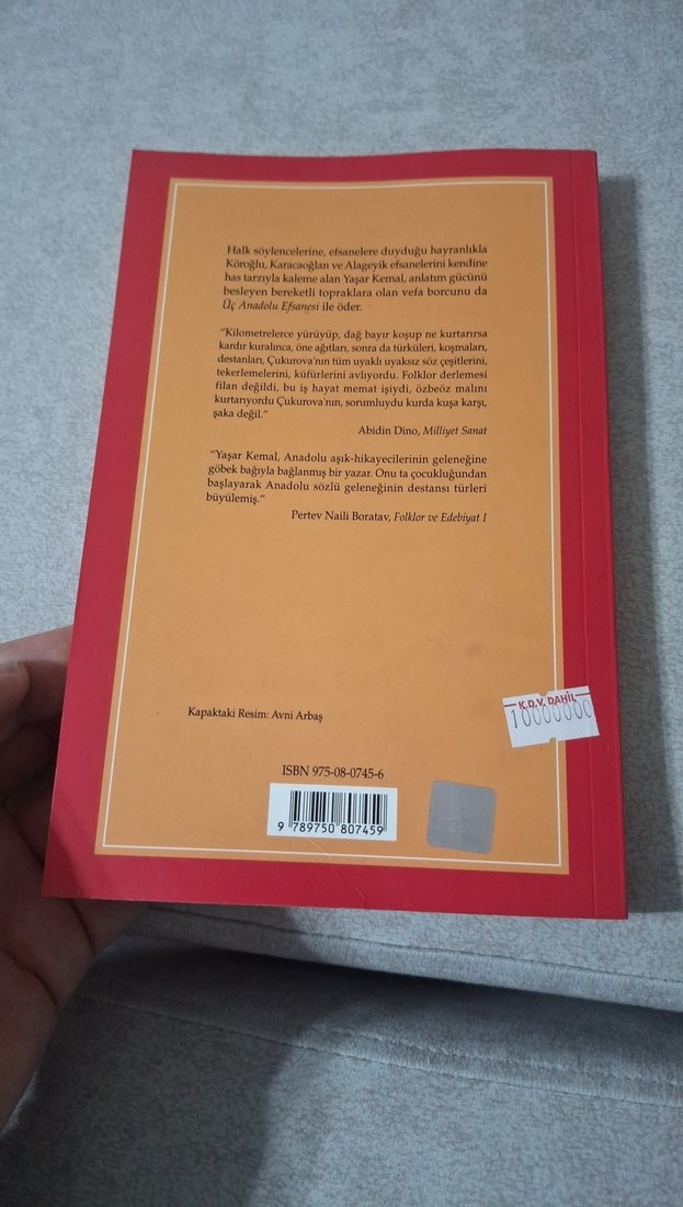 Yaşar Kemal - Üç Anadolu Efsanesi - Görsel 2