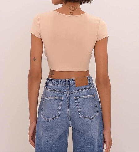 diğer Beden Nexeva Bisiklet Yaka Crop Body (S-M-L)