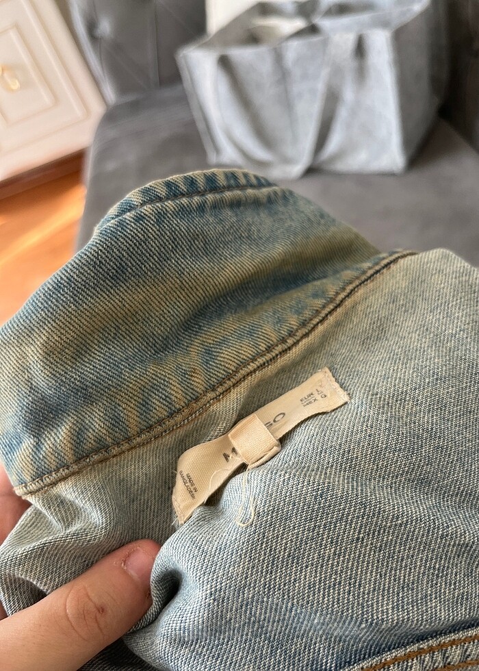 kısa kot ceket - Görsel 2