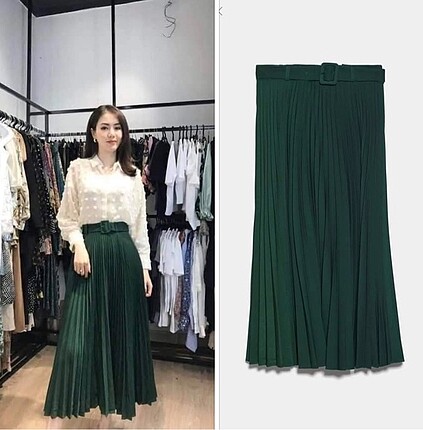Zara piliseli etek