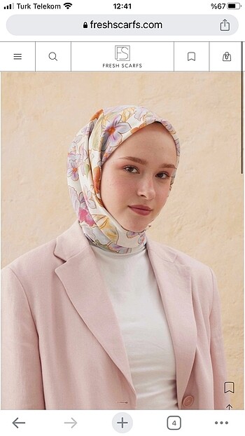 Freshscarfs desenli eşarp