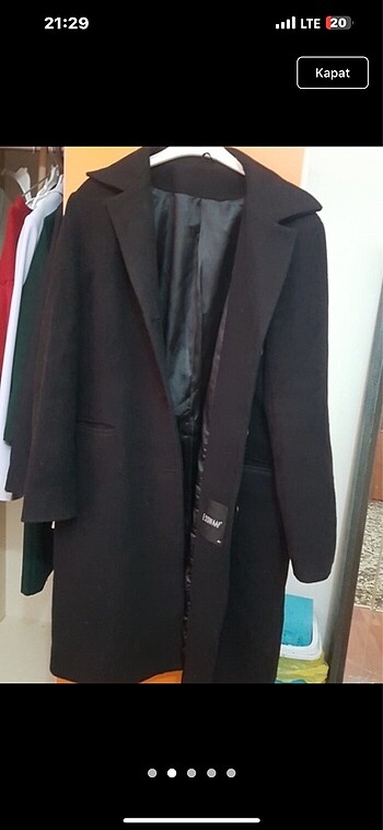 Zara Siyah kaşe kaban