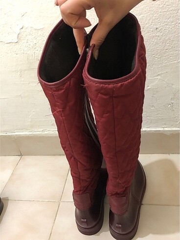40 Beden bordo Renk Bordo Çizme