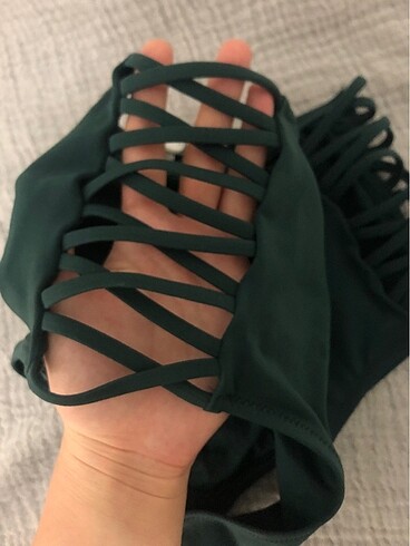 36 Beden yeşil Renk Penti 36 beden yüksek bel bikini altı