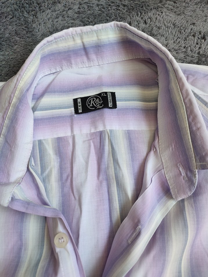 Mor Pastel Kısa Kollu Gömlek - Görsel 3