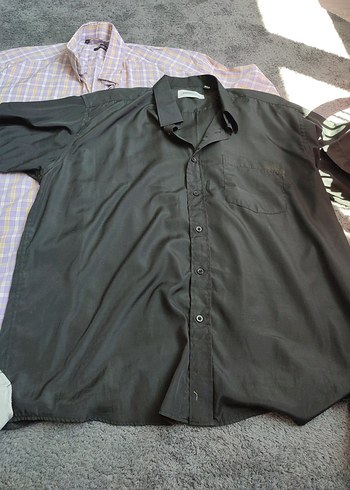 3 adet Pamuklu Kısa Kollu Erkek Gömlek - Görsel 3