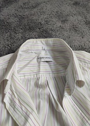 Beyaz Kısa Kollu Keten Erkek Gömlek - Görsel 3