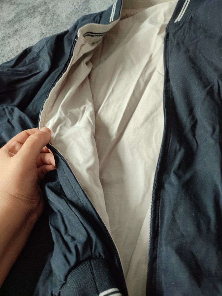 Gri Fermuarlı Erkek Midi Ceket 58 beden. - Görsel 2