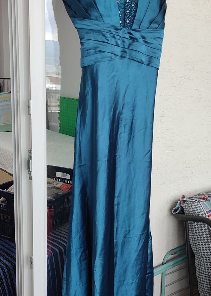 Turkuaz abiye - Görsel 3