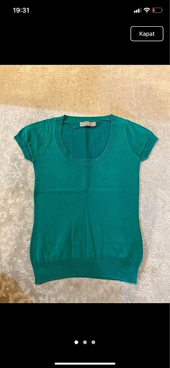 s Beden Zara kare yaka tshirt