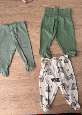 Erkek Bebek Rahat Kesim Yeşil ve Desenli Pantolon - Görsel 2