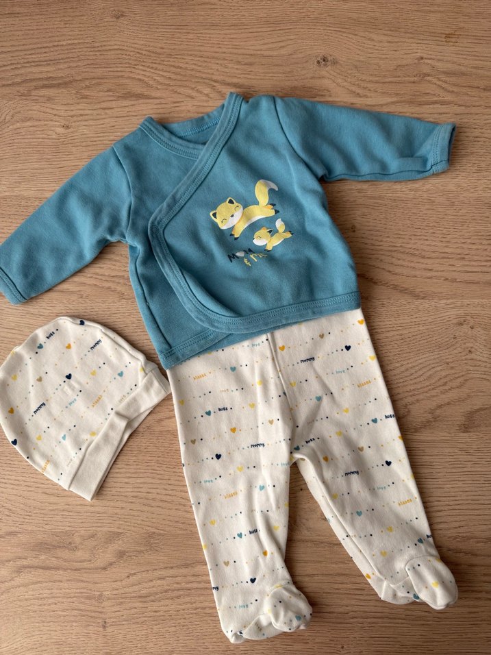 Uzun Kollu Bebek Erkek Takımı 2'li Set - Görsel 3