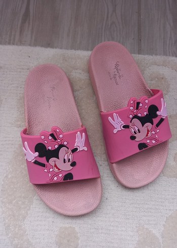Kız Çocuk Pembe Minnie Mouse Terlik