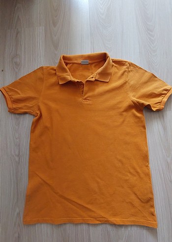 Sarı Basic Erkek Polo Tişört okul tşörtü