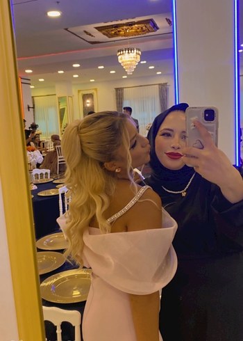 Abiye Pembe Drapeli uzun Kadın Abiye Elbise