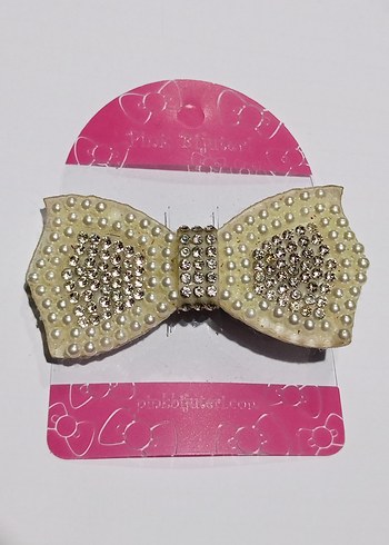 İnci ve Zirkon Taş Detaylı Fiyonk Toka - Görsel 2