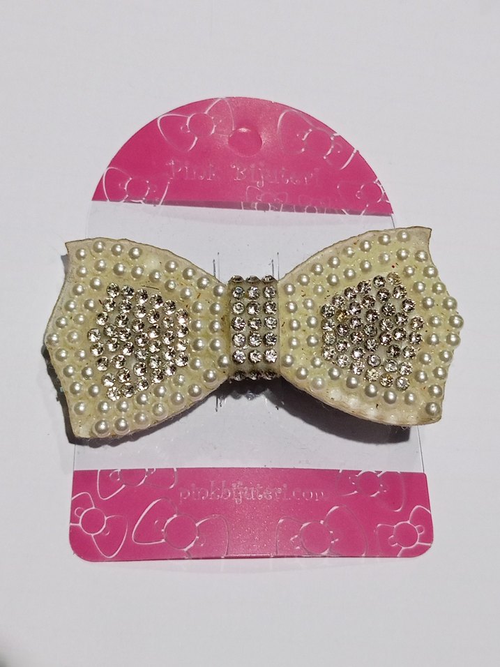 İnci ve Zirkon Taş Detaylı Fiyonk Toka - Görsel 2