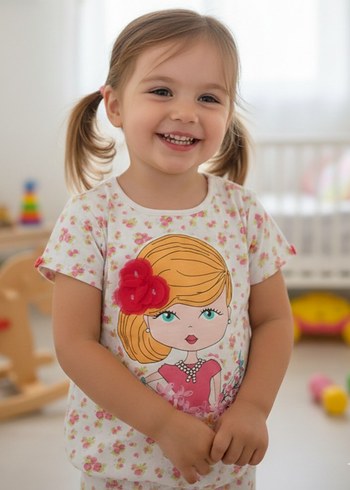 Lcw Pembe Baskılı T-shirt - Görsel 2