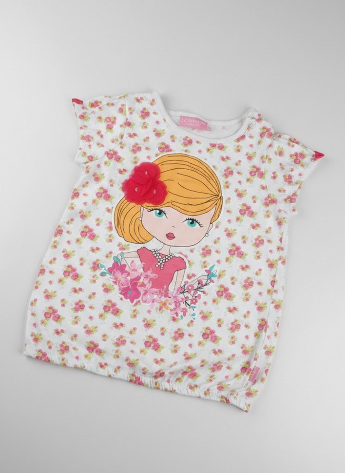 Lcw Pembe Baskılı T-shirt - Görsel 4