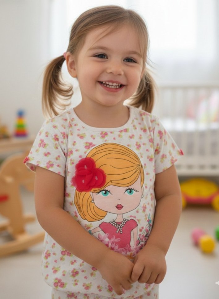 Lcw Pembe Baskılı T-shirt - Görsel 2