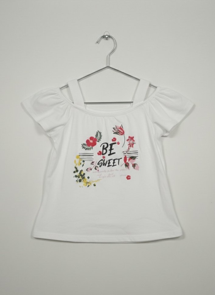 Panço Kız Çocuk Renkli Baskılı T-shirt - Görsel 2