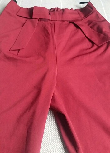 Diğer Kırmızı Kumaş Pantolon