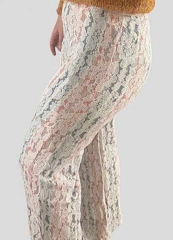 Zara Triko Dantel Pantolon