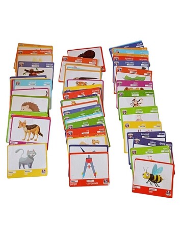 İngilizce Çocuk Eğitim Kartları - Görsel 2