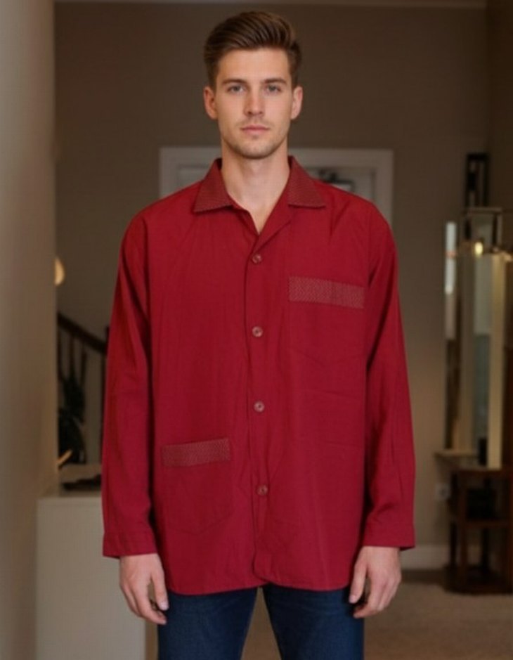 Bordo Erkek Ropdöşambır İkili Takım - Görsel 4