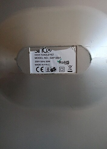 Sinbo Sap-5501 Hava Temizleyici - Görsel 6