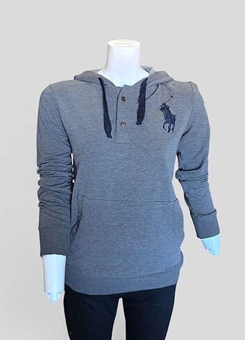 Kapüşonlu Orijinal Polo Sweatshirt