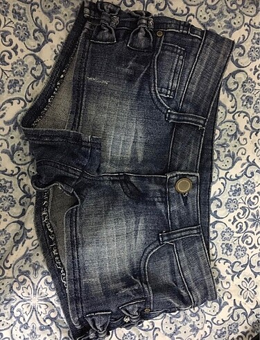 Low waist düşük bel y2k jean şort
